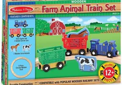 Melissa & Doug Farm Animal Train Set