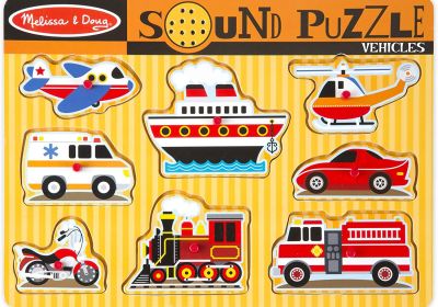 Melissa & Doug Vehicles Sound Puzzle