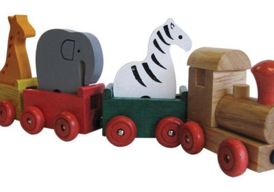 Wooden Magnetic Zoo Train Set